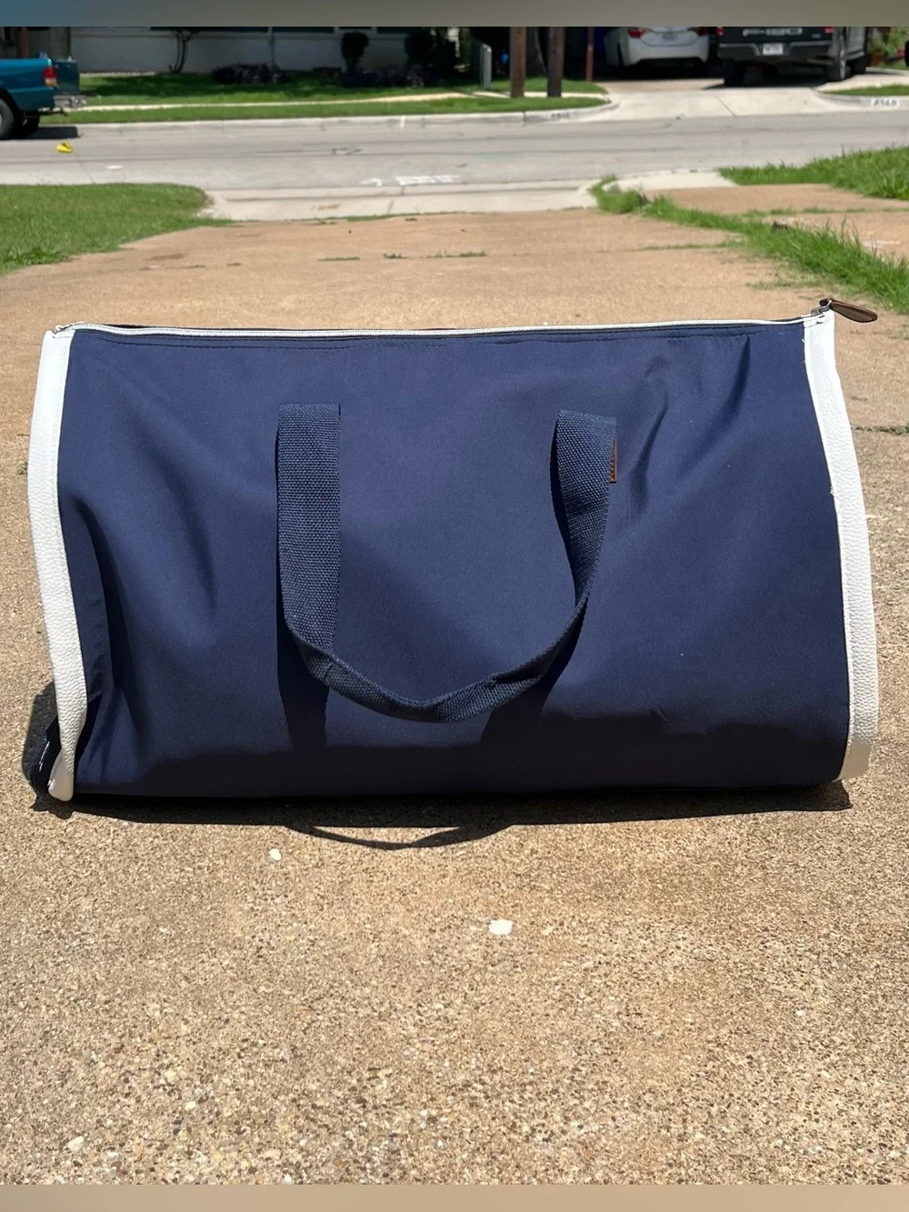 Polo Ralph Lauren Navy 2 in 1 Garment Duffel Bag Weekender Travel